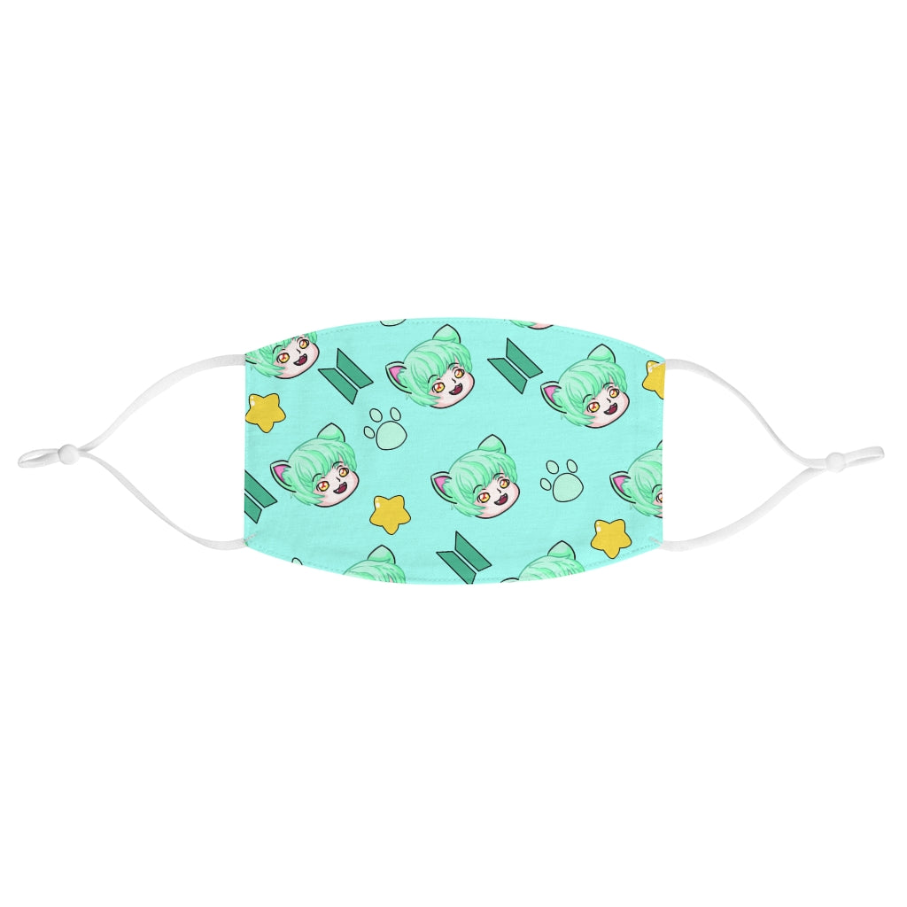 Mint Yoongi Kitty Face Mask [CUTEST WAY TO SHOW YOUR BIAS]