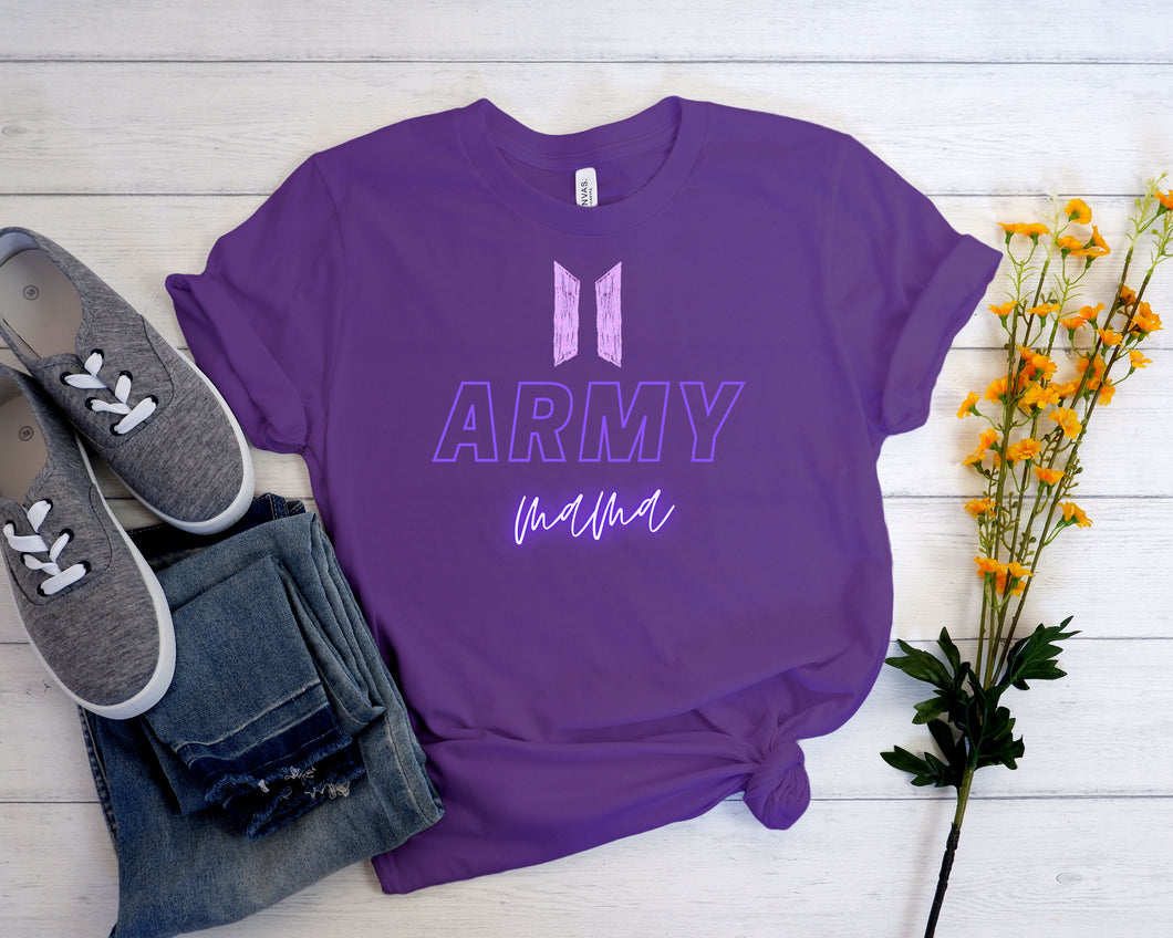 BTS ARMY MAMA Shirt [SHOW YOUR LOVE FOR YOUR ARMY MOM]