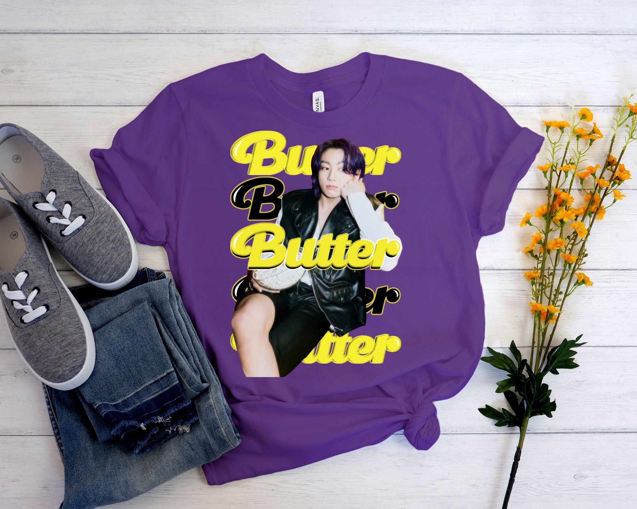 Bts Butter Jungkook T Shirt PERFECT PURPLE BUTTER BANGTAN BOY